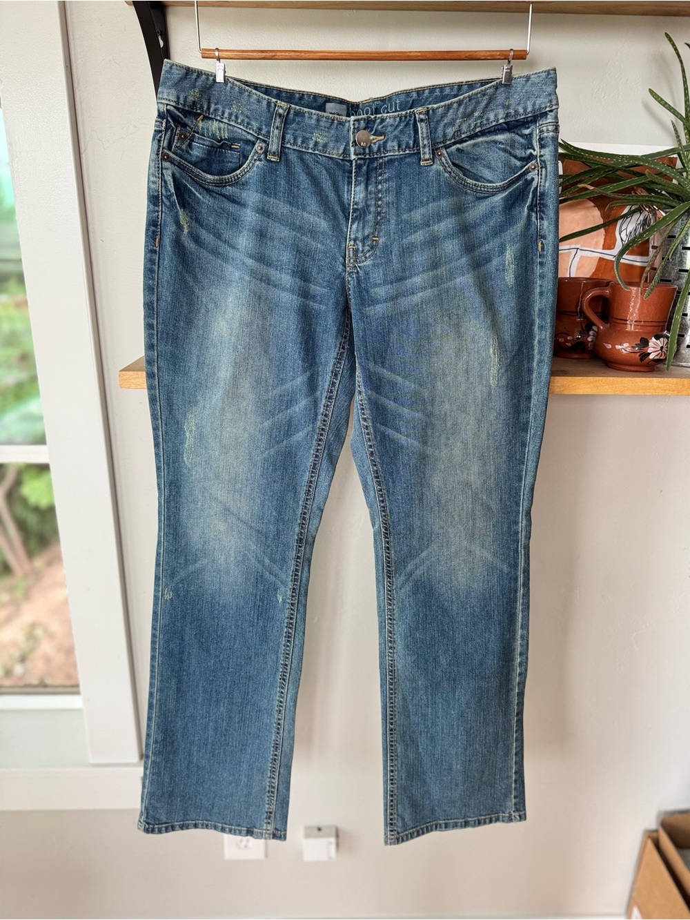 Mossimo Medium Blue Boot Cut Denim Jeans Size 12 R